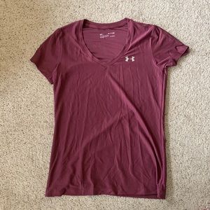 Purple Under armor workout top